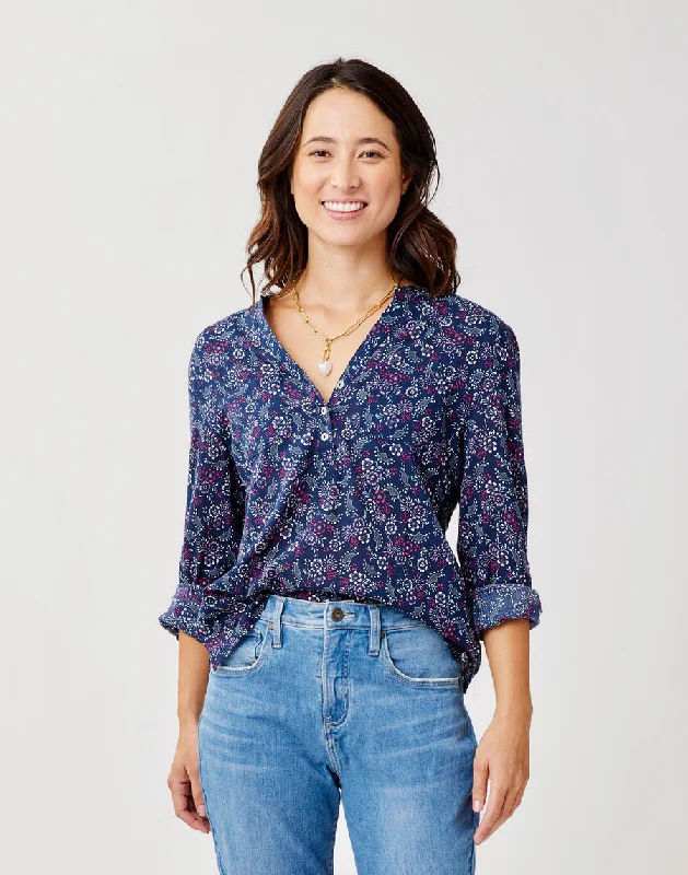 Navy Ditsy