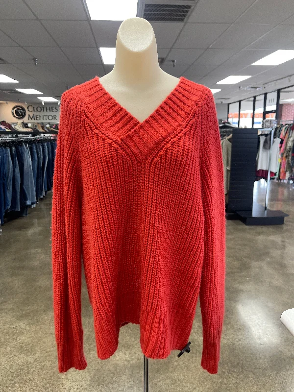Sweater By Ana In Red, Size: Xl