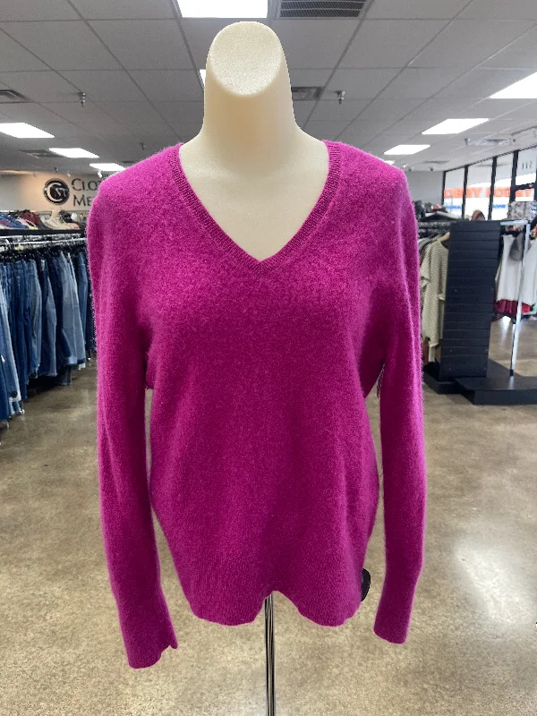 Sweater Cashmere By Apt 9 In Purple, Size: Xl