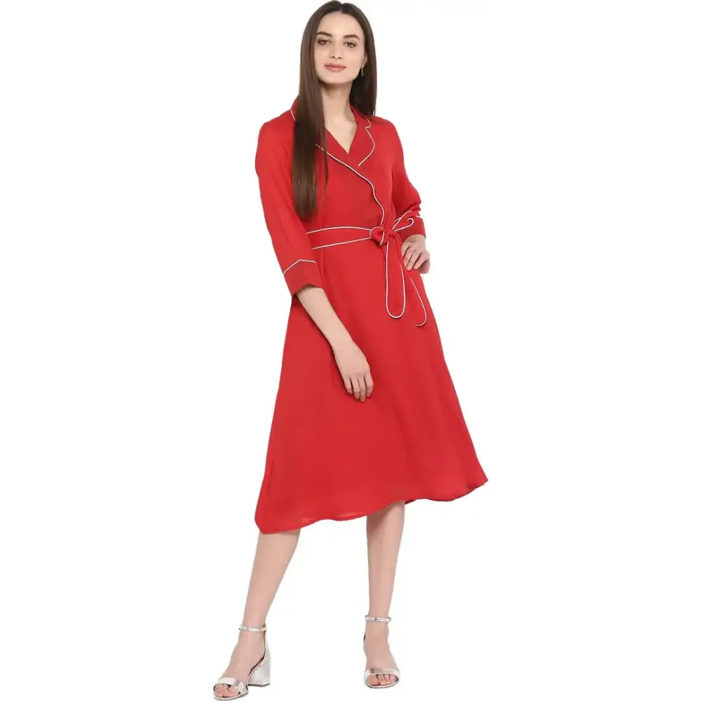 Women Stylish Cotton Blend A-line Dress