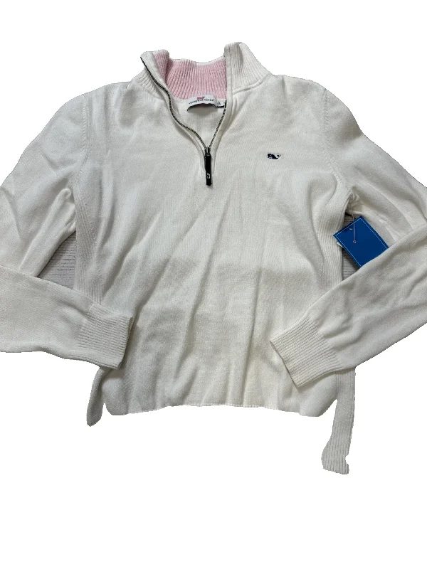 Sweater By Vineyard Vines In White, Size: S