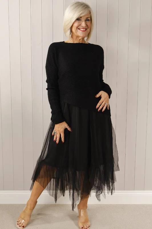 Eden Jumper & Dress Set Black